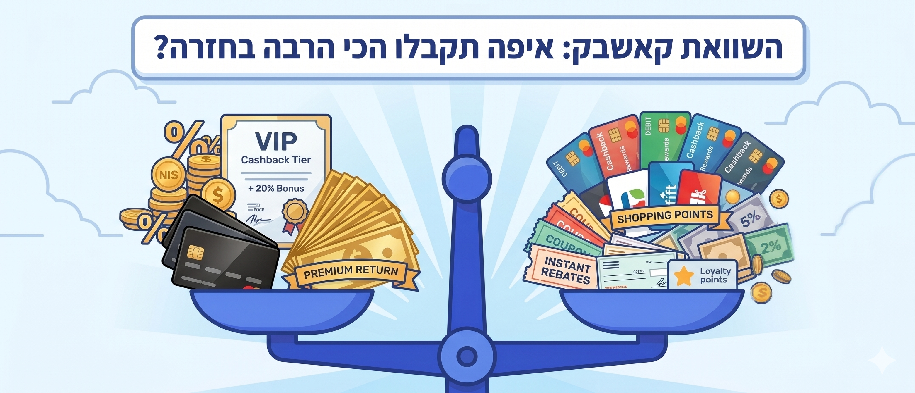 מי נותן יותר? בדקנו איזה כרטיס קאשבק באמת מחזיר לכם הכי הרבה כסף ב-2026