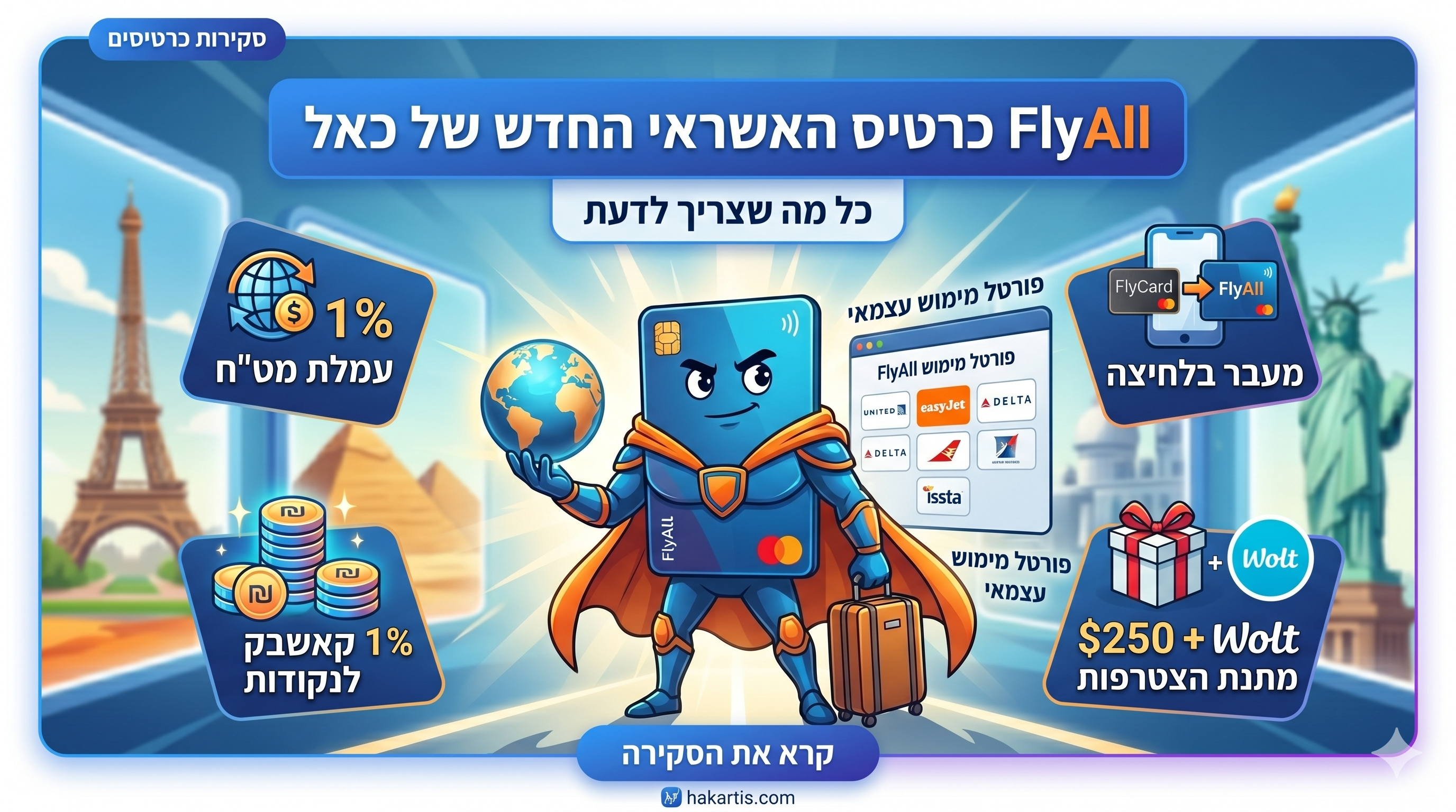 FlyAll כרטיס האשראי החדש של כאל: כל מה שצריך לדעת